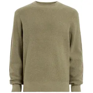 AllSaints Aspen Waffle Texture Crew Neck Jumper